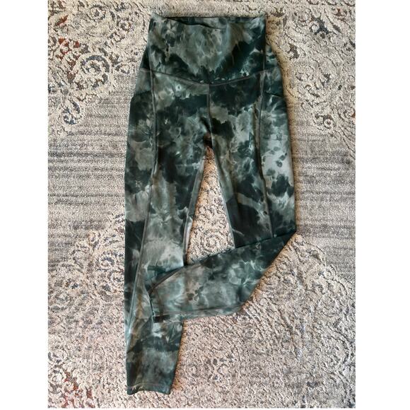 Lululemon Align High-Rise Pant Pockets 25" Diamond Dye Green Size 4 - Picture 1 of 12